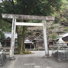 ひ本神社、鳥居。