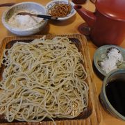 塩で食べる蕎麦