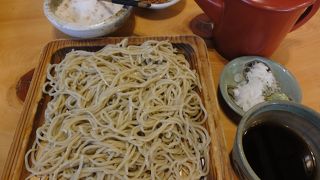 塩で食べる蕎麦