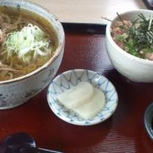 肉そばとミニ丼セット