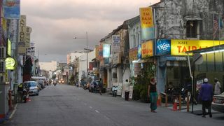 ジョージタウンの安宿街