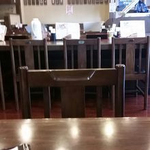 店内。いたって普通。