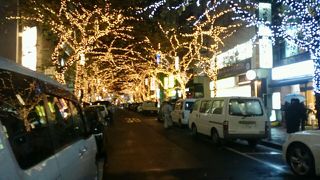 レトロな感じのイルミネーション