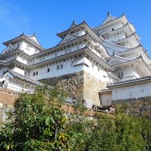 備前丸から見た天守