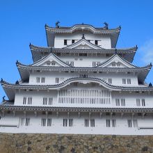 アップ。１階と２階の窓の違いを見ると面白いです。