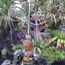 噴水が「鯉」でした