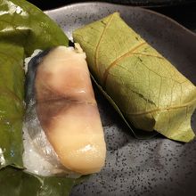 柿の葉寿司は単品を別注 @300円だったと