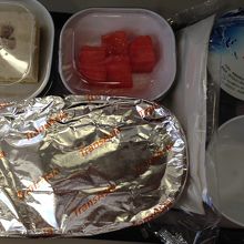 帰りの機内食