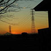 夕焼けの富士山がきれいに見えるスポット