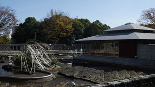 白鳥庭園にある喫茶店