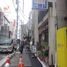 行き過ぎそうになる地味な雰囲気