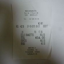 オレンジピール17ユーロを２箱買いました