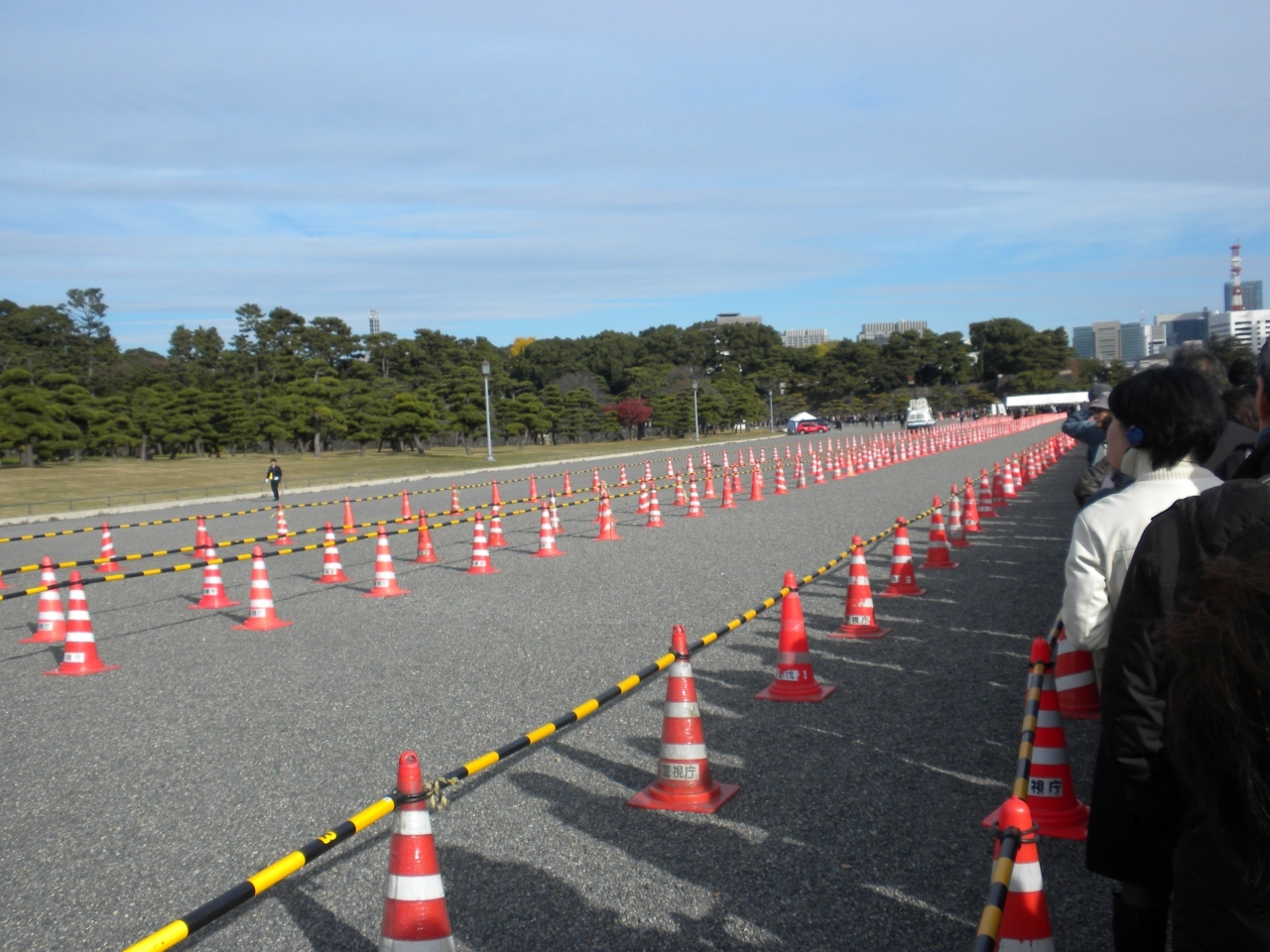 延々と続く規制のコーン