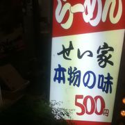 高円寺駅北側の安いラーメン屋さん