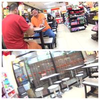 隣の7-11では食事もできるw