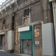 戦災焼夷弾被災痕