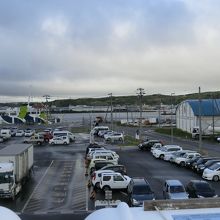 フェリーと駐車場