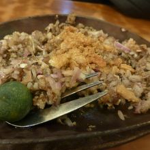 ジュワーっとやってほしかったSizzling Sisig