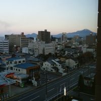 右に大山が見えました。