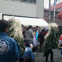 獅子舞さんも！