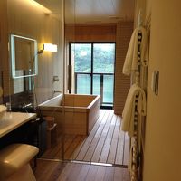 神通川を見ながらゆっくりお風呂に