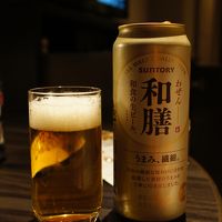 ビール。暗い照明で美味しさUP（笑）