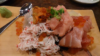 ぶっかけ寿司こぼれ盛り！浜焼き！おいしかったです！