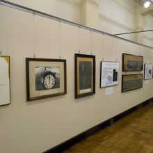 地震計の記録などがありました