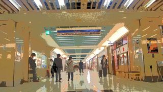 新幹線利用時に便利な「エスカ地下街」