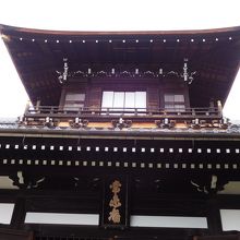 開山堂の楼閣