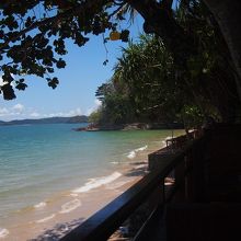 海沿いの席からの眺め