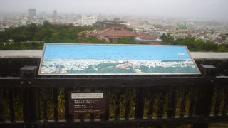 首里城の展望台だが強風のため挫折