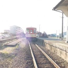 甘木鉄道太刀洗駅にて、甘木鉄道車両。