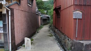 船着き場から御蔵までを結んだ重要な道