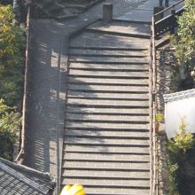 志保屋の坂を撮影