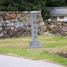 広島城跡の石碑です。