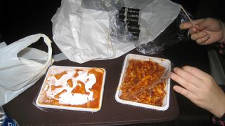 キムチがとても辛い！