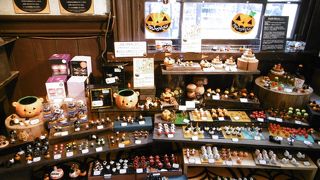 ハロウィンのガラス飾り