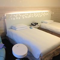 ツイン　パステルカラーの部屋です。