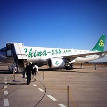 茨城空港に駐機中