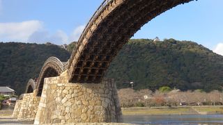 昔のままの錦帯橋