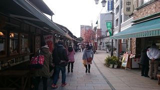 城下町を再現した商店街