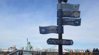 台場駅から直ぐ