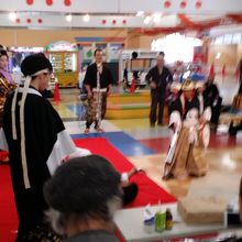 平和堂石山店にて、イベント『忠臣蔵』の模様。