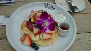 見た目が美しいパンケーキ！