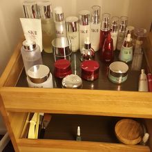 SK2の製品がずらり。