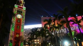 （香港）シンフォニー・オブ・ライツのあとにプロジェクションマッピング