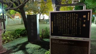 昔は大きな池があったそうです