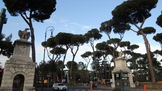 緑が多い公園、静かで落ち着いて散策できました