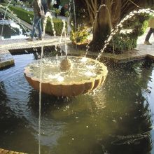 噴水もかわいらしい